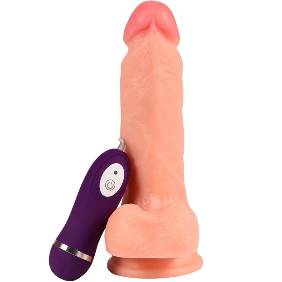 SHEQU - IRON DRAGON WIBRATOR DILDO Z PILOTEM 17,5 CM